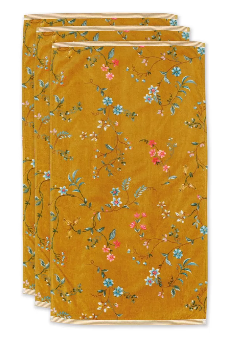 Handtücher<Pip Studio Badetuch Set/3 Les Fleurs 55X100 Cm Gelb