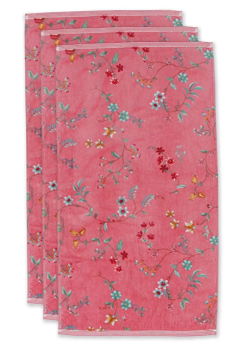 Handtücher<Pip Studio Badetuch Set/3 Les Fleurs 55X100 Cm Rosa