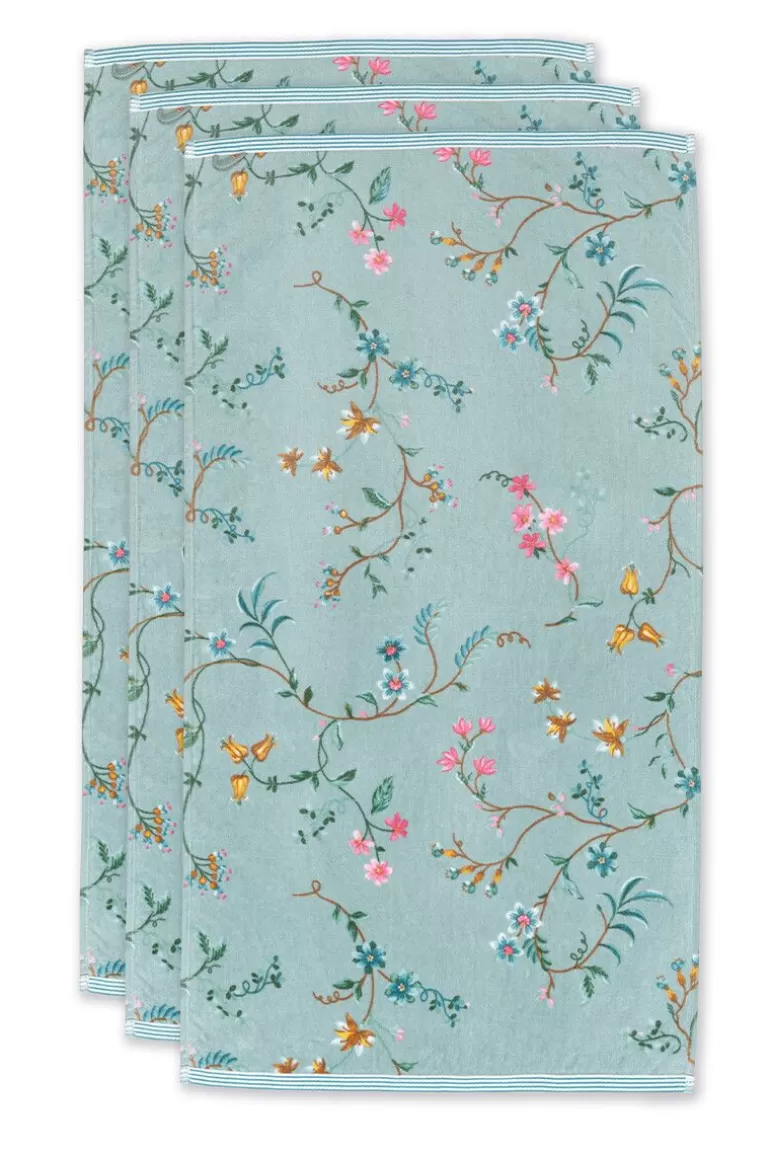 Handtücher<Pip Studio Badetuch Set/3 Les Fleurs 55X100 Cm Blau