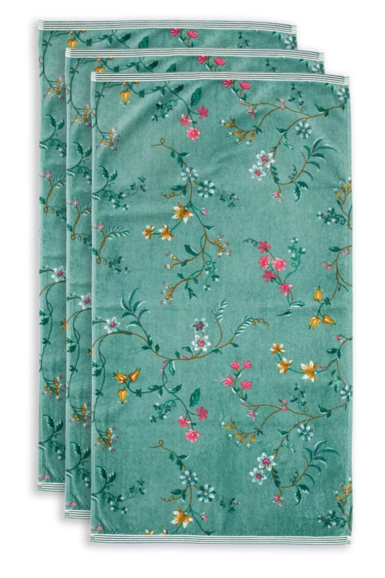 Handtücher<Pip Studio Badetuch Set/3 Les Fleurs 55X100 Cm Grun