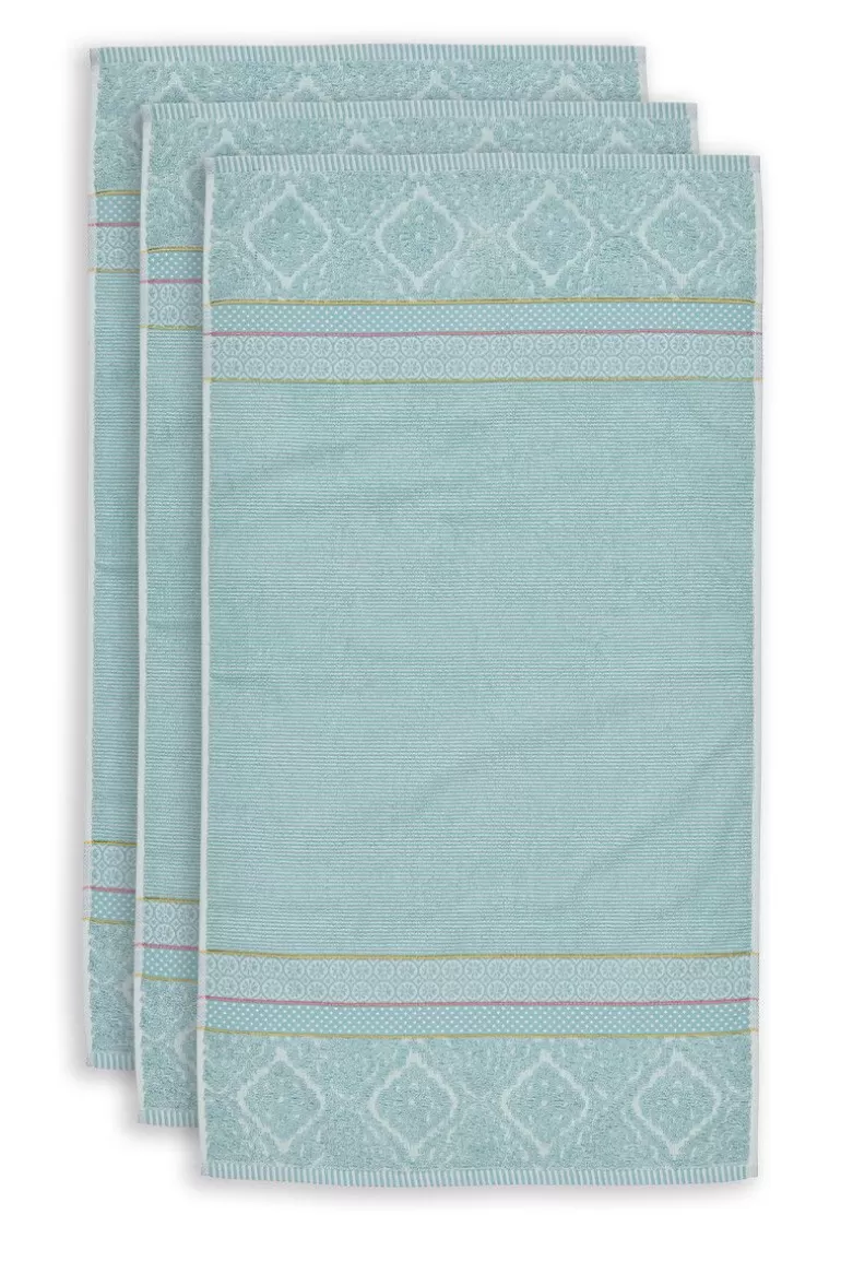 Handtücher<Pip Studio Badetuch Set/3 Soft Zellige 55X100 Cm Blau