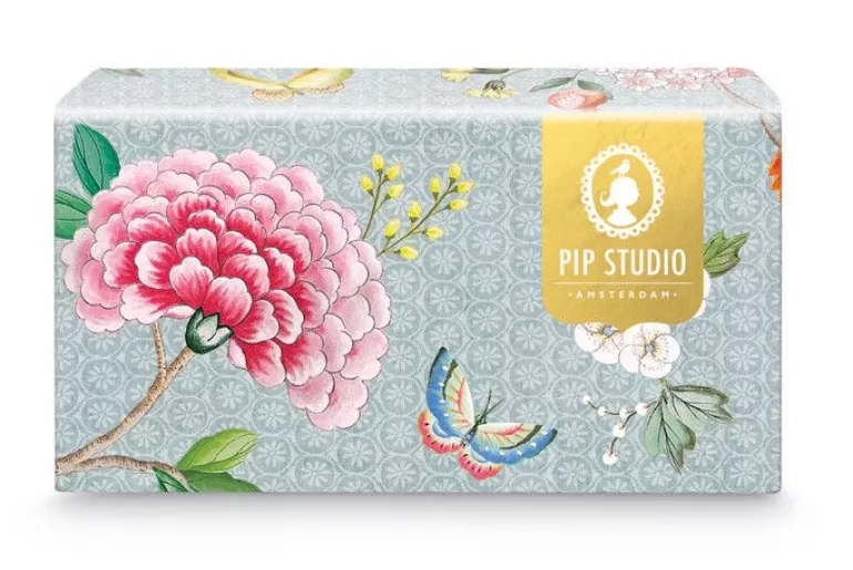 Kaffeetassen<Pip Studio Blushing Birds Set/2 Tassen Gros Blau