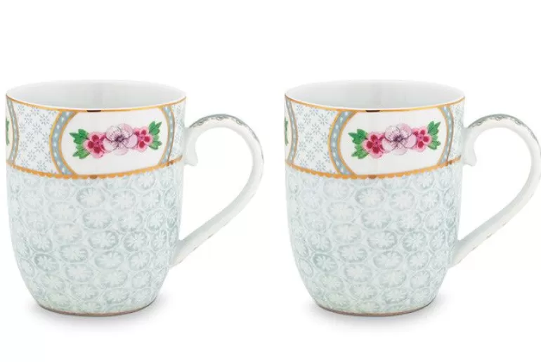 Kaffeetassen<Pip Studio Blushing Birds Set/2 Tassen Klein Weis