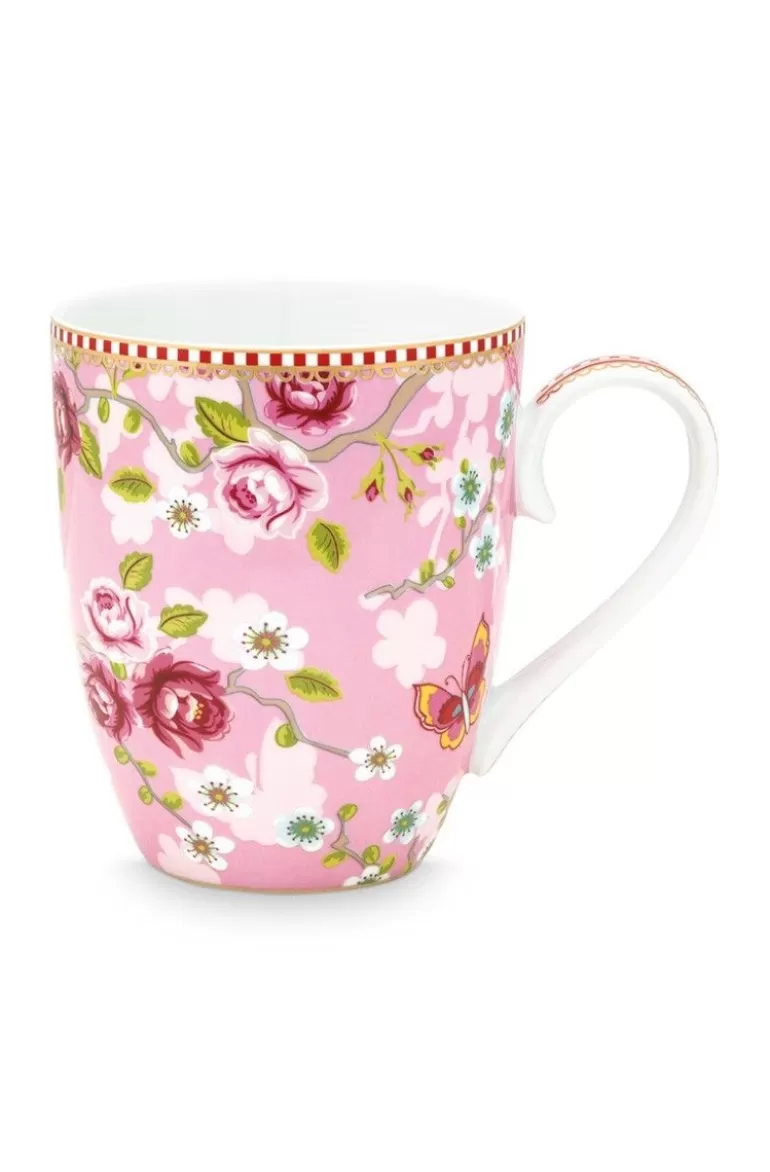 Teetassen<Pip Studio Early Bird Tasse Gross Chinese Rose Rosa