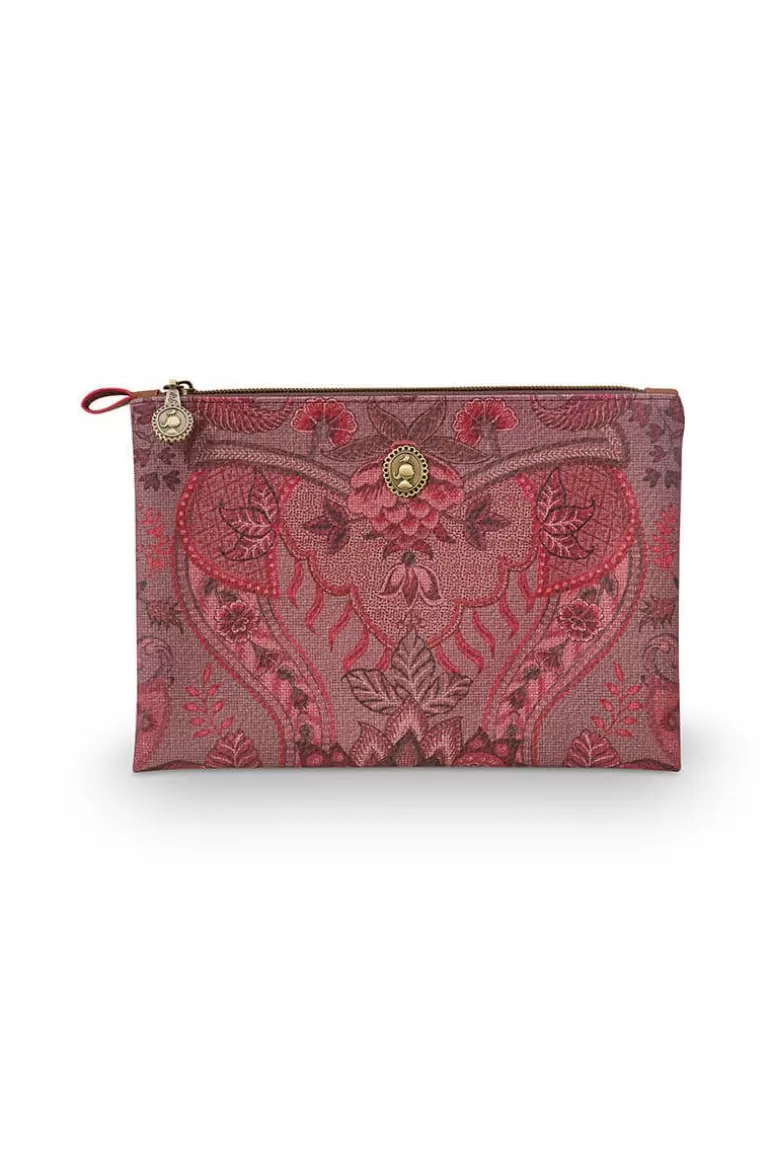 Necessaire<Pip Studio Flaches Necessaire Medium Kyoto Festival Dunkel Rosa