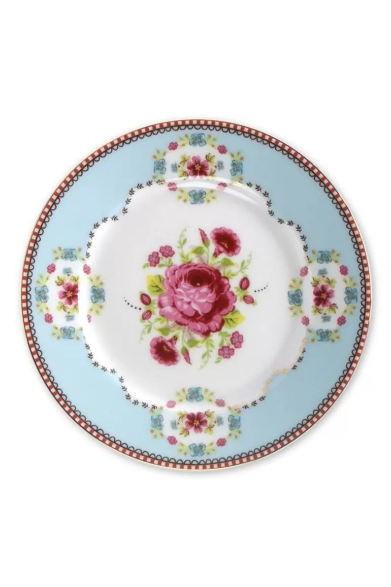 Gebäckteller<Pip Studio Floral Gebäckteller 17 Cm Blau