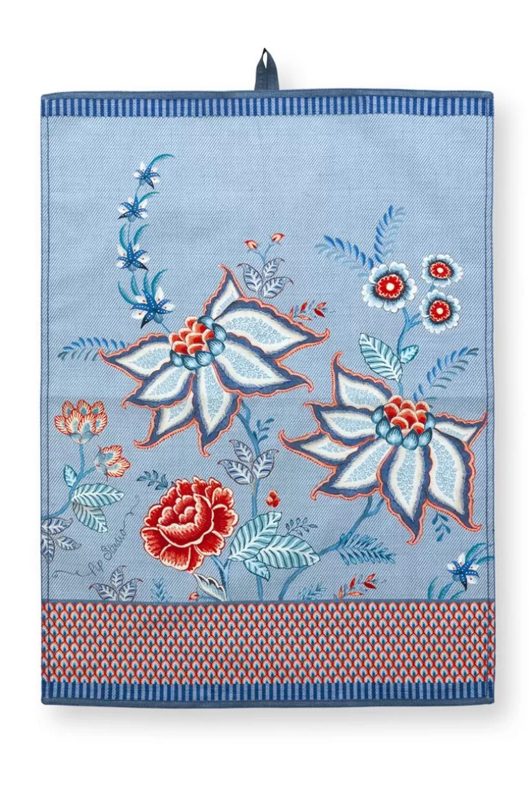 Geschirrtuch<Pip Studio Flower Festival Geschirrtuch Blau