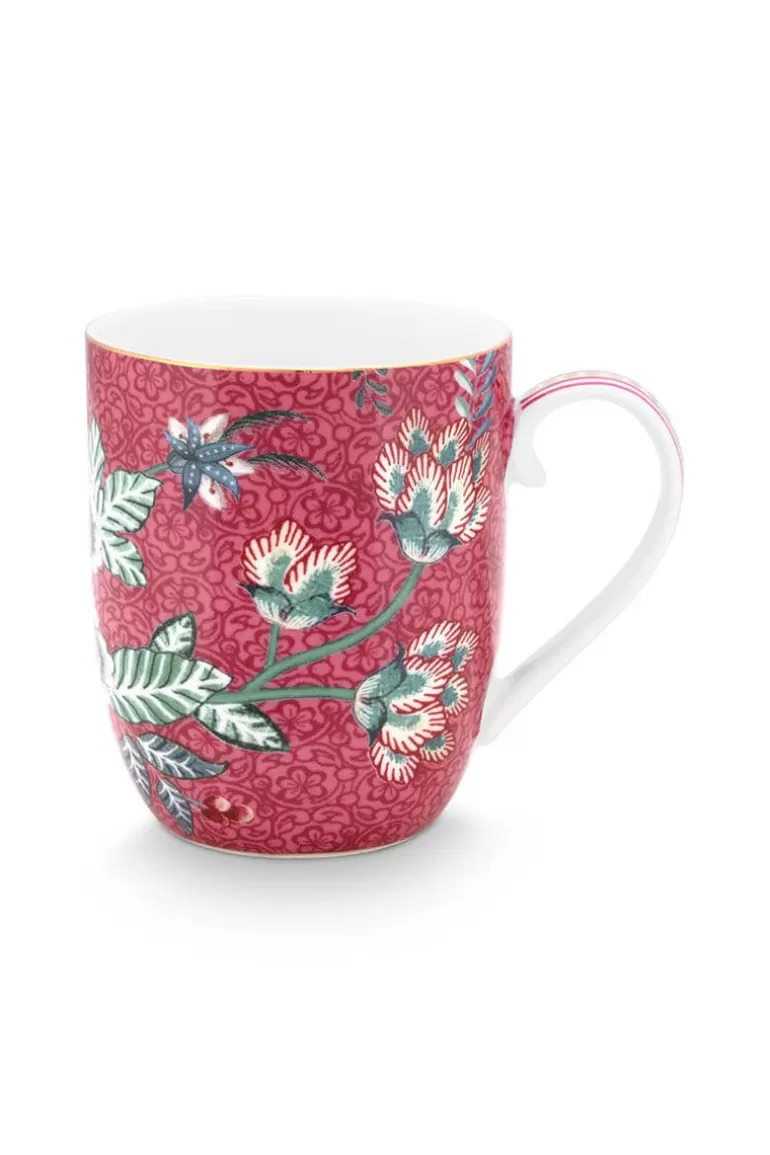 Kaffeetassen<Pip Studio Flower Festival Tasse Klein Dunkel Rosa