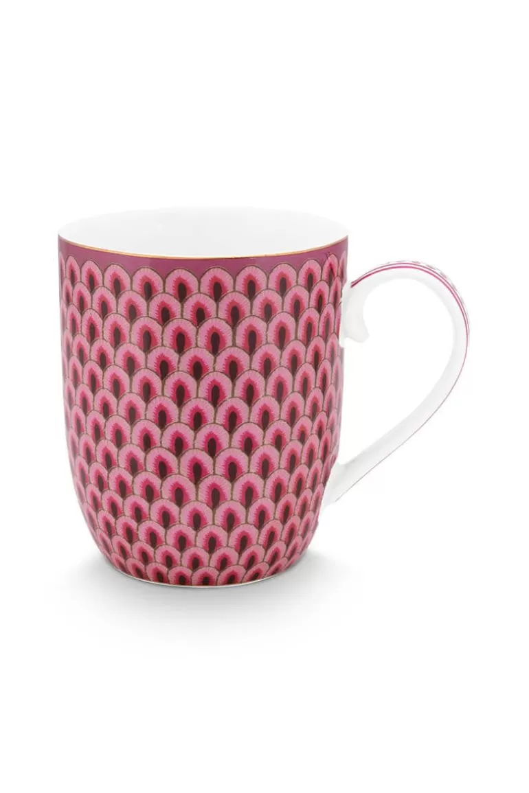 Kaffeetassen<Pip Studio Flower Festival Tasse Klein Rot/Dunkel Rosa