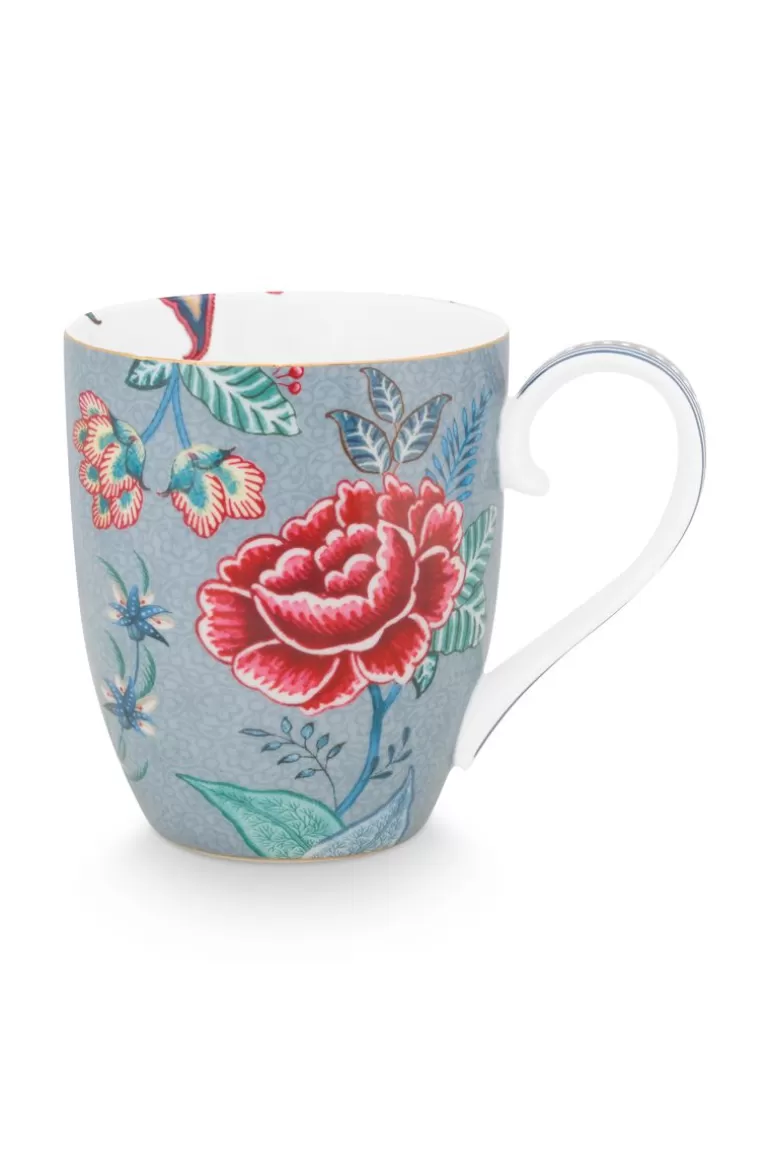 Teetassen<Pip Studio Flower Festival Tasse Xl Hell Blau