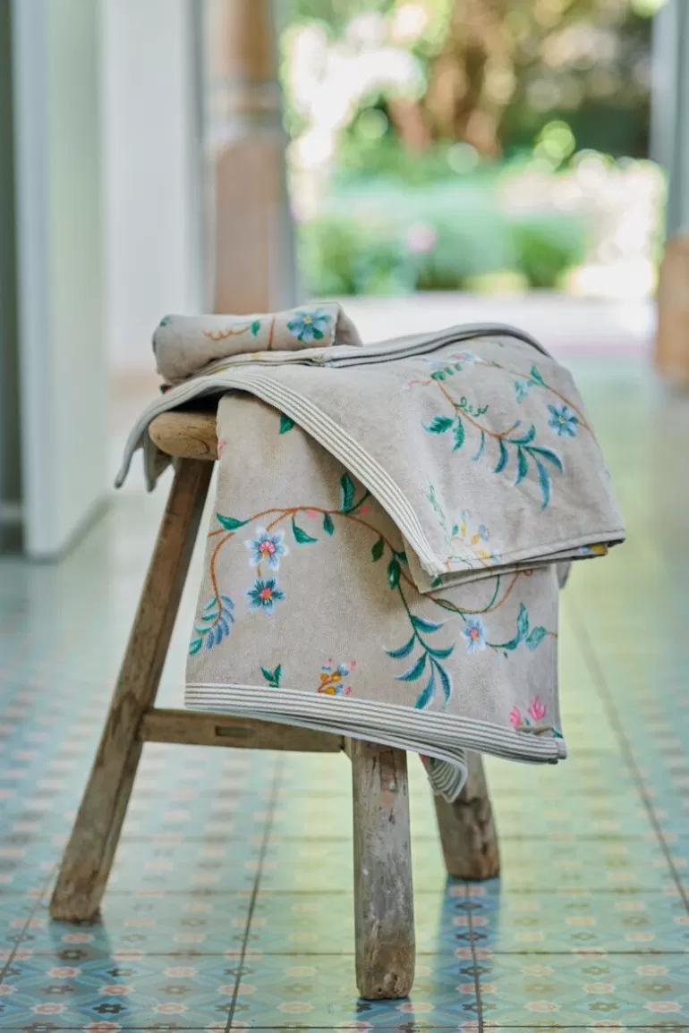 Gästetücher<Pip Studio Gastehandtuch Set/3 Les Fleurs 30X50 Cm Khaki