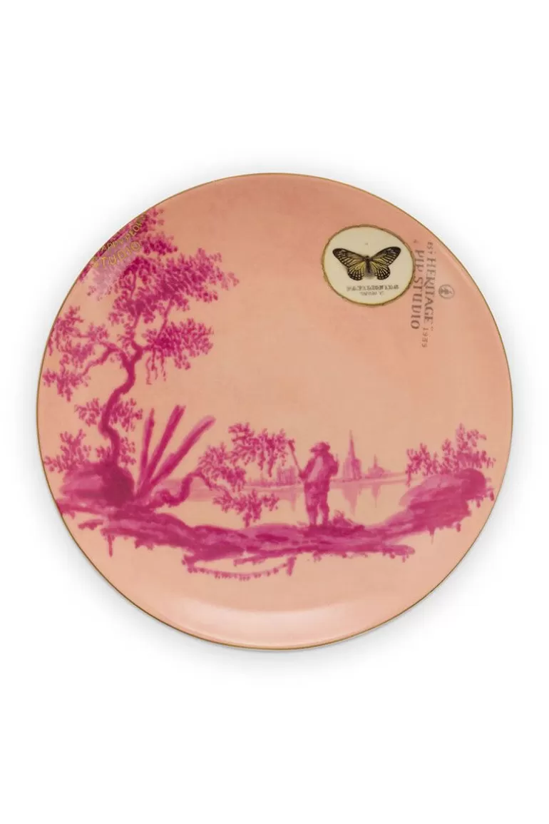 Gebäckteller<Pip Studio Heritage Gebäckteller Bemalt Rosa 18 Cm