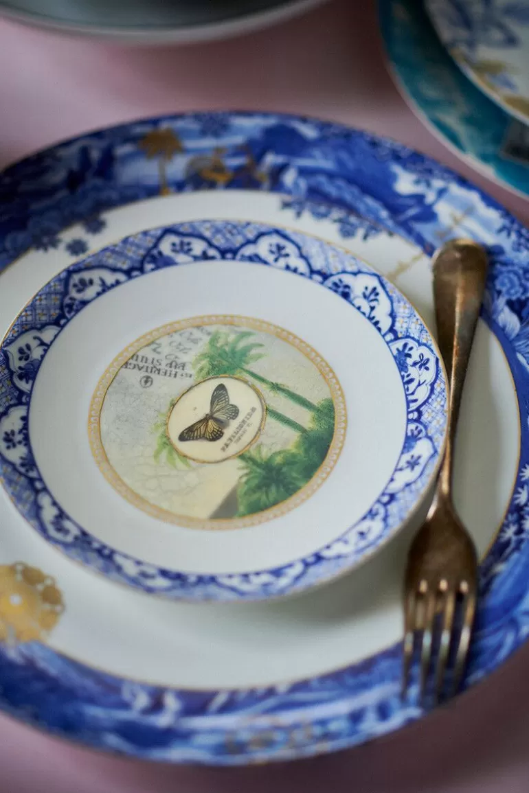 Gebäckteller<Pip Studio Heritage Gebäckteller Schmetterling Blau 15 Cm