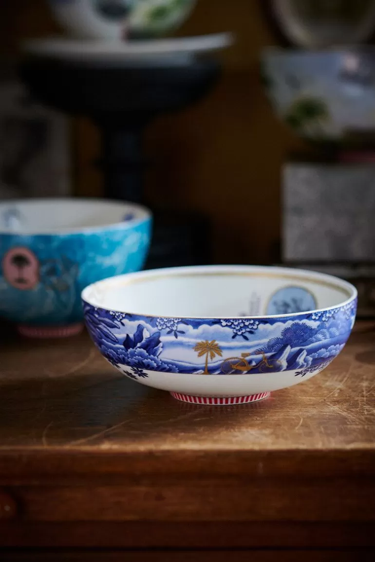 Schalen<Pip Studio Heritage Schale Grenze Blau 20 Cm