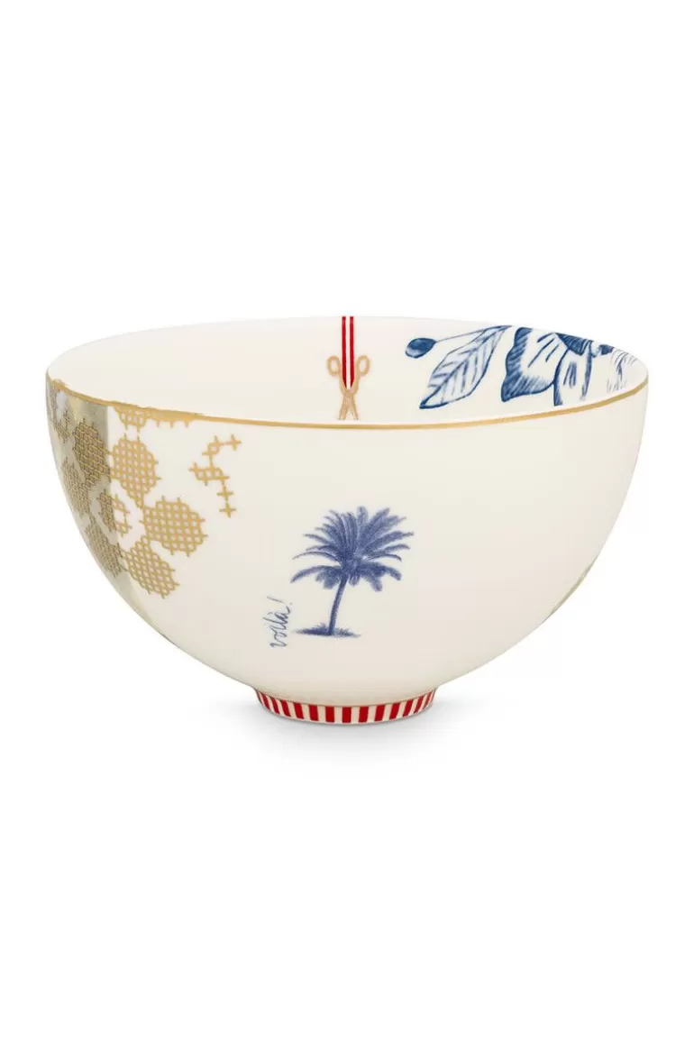 Schalen<Pip Studio Heritage Schale Palme Weis 15 Cm