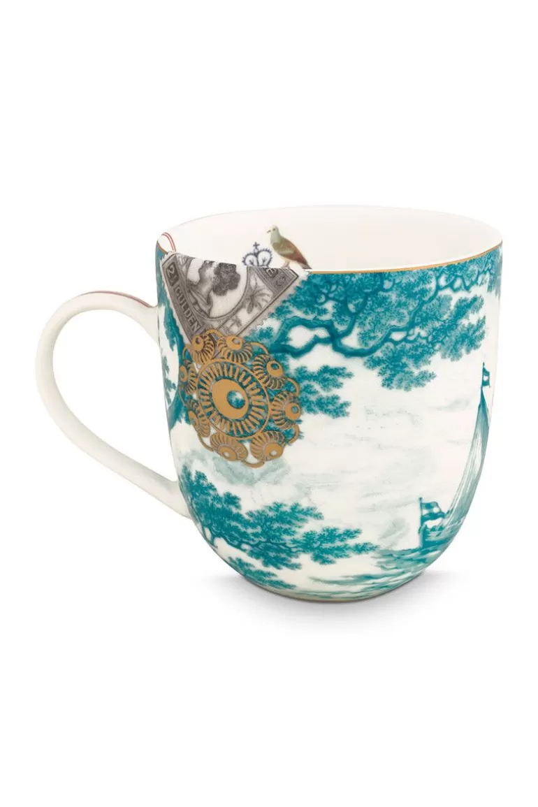 Teetassen<Pip Studio Heritage Tasse Large Boot Aqua Blau