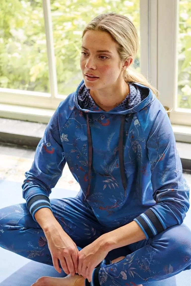 Sportshirts<Pip Studio Hoodie Lange Armel Isola Blau