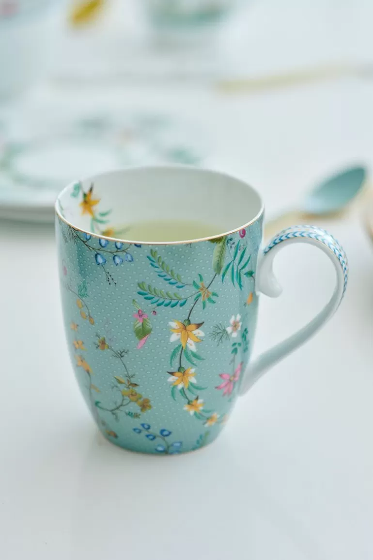 Porzellan Sets<Pip Studio Jolie Set/2 Tasse Gross Flowers Blau