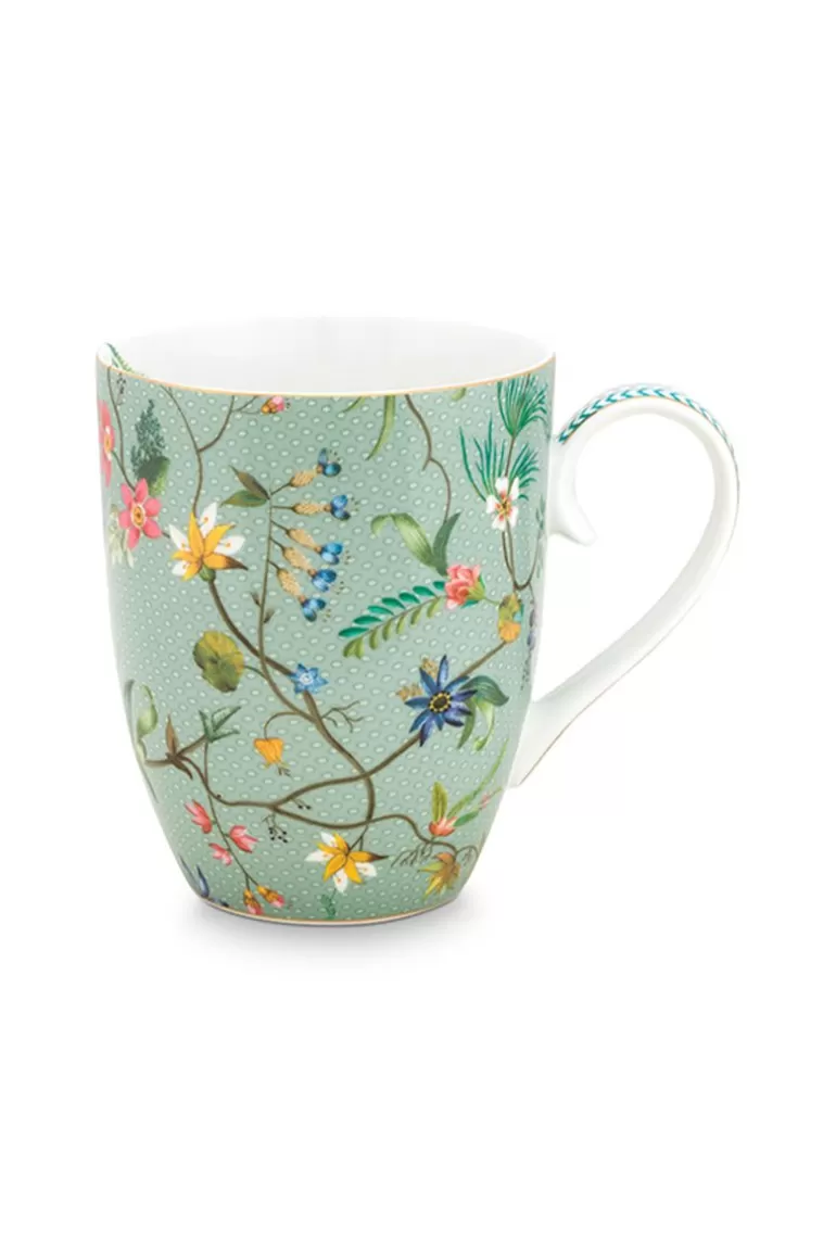 Teetassen<Pip Studio Jolie Tasse Gross Flowers Blau