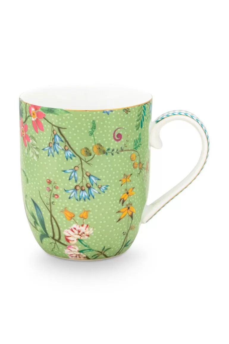 Kaffeetassen<Pip Studio Jolie Tasse Klein Blumen Grun