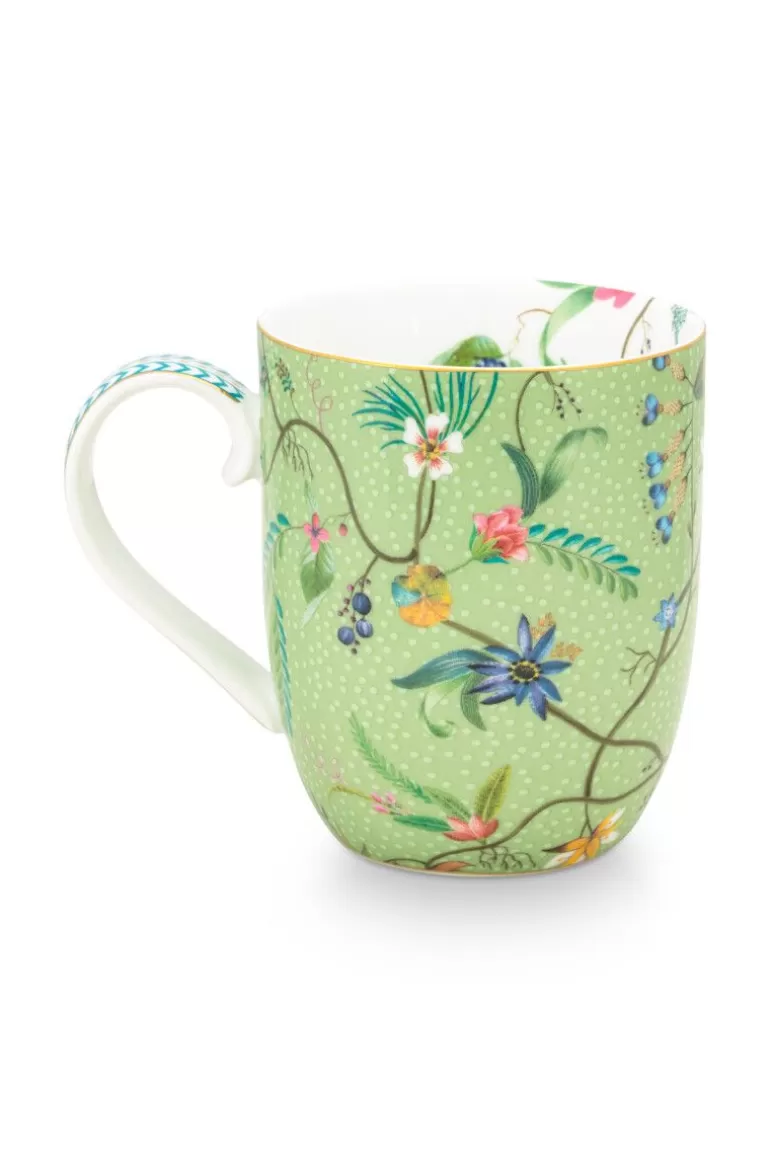 Kaffeetassen<Pip Studio Jolie Tasse Klein Blumen Grun