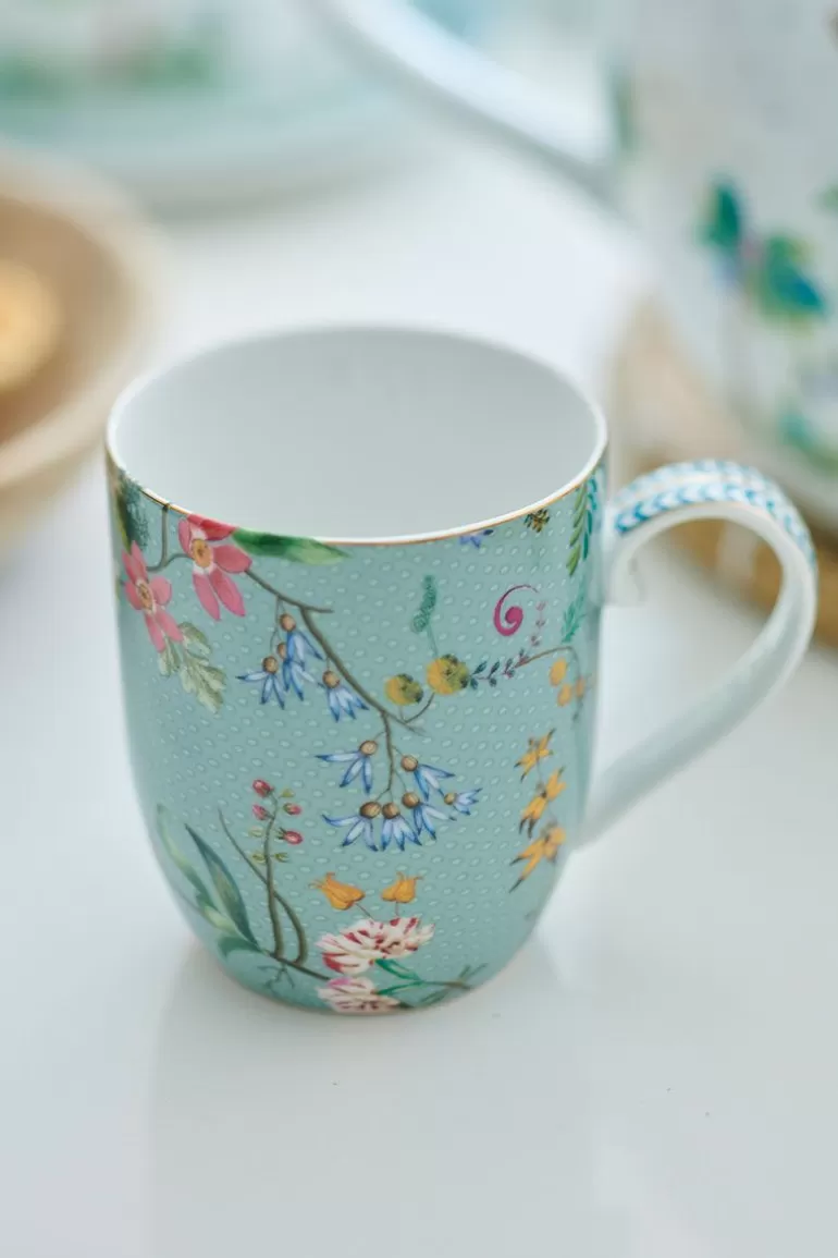 Kaffeetassen<Pip Studio Jolie Tasse Klein Flowers Blau