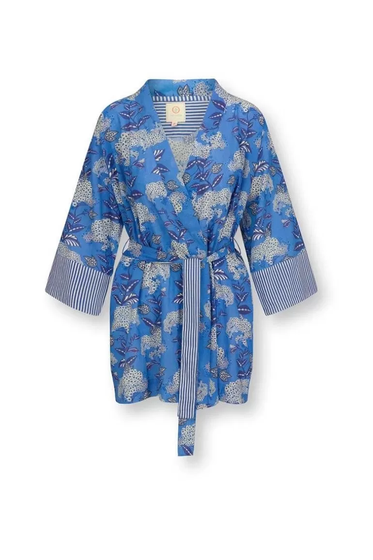 Kimonos<Pip Studio Kimono Flora Firenze Kobalt Blau