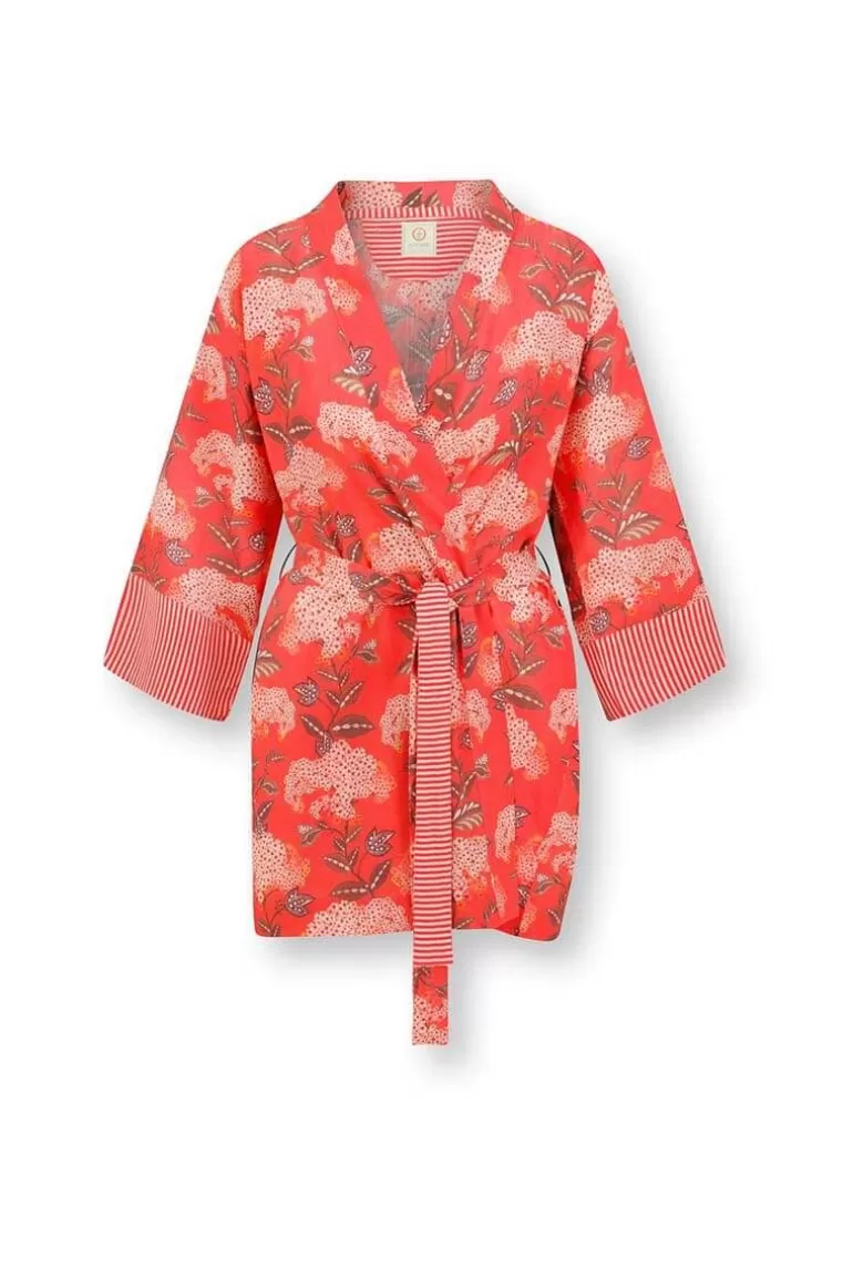 Kimonos<Pip Studio Kimono Flora Firenze Koralle Rot