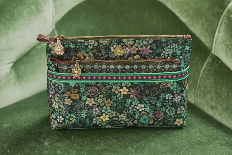 Necessaire<Pip Studio Kosmetiktasche Combi Gross Tutti I Fiori Grun