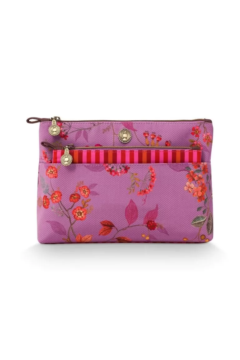 Beautycases<Pip Studio Kosmetiktasche Kawai Flower Fuchsia