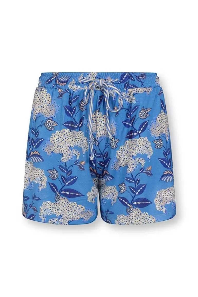 Shorts<Pip Studio Kurze Hose Flora Firenze Kobalt Blau