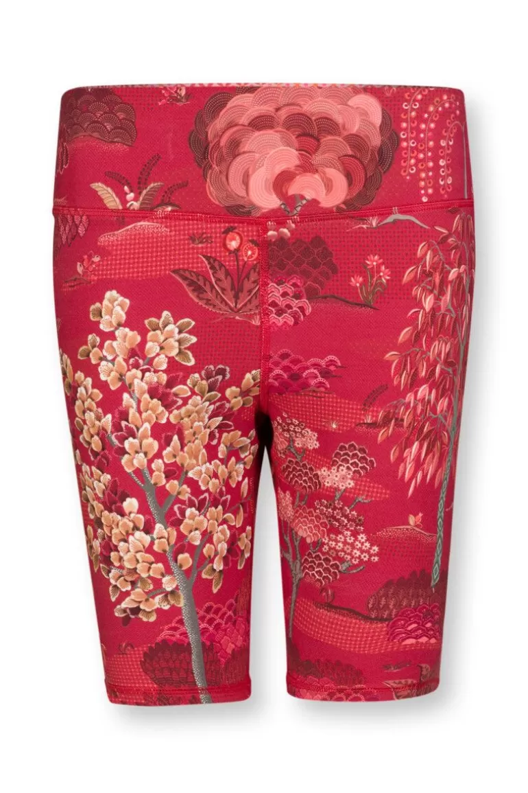 Sporthose<Pip Studio Kurze Sporthose Japanese Garden Rot