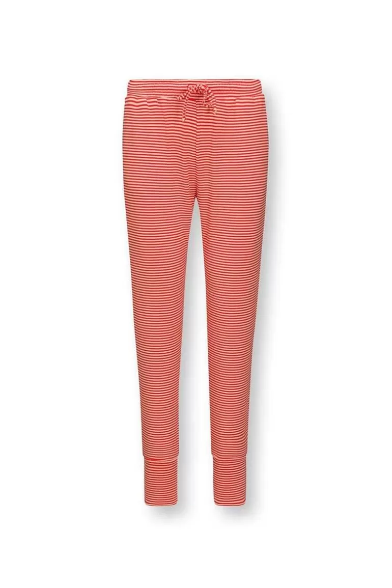 Hosen<Pip Studio Lange Hose Little Sumo Stripe Koralle Rot