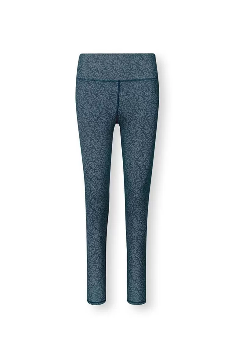 Sporthose<Pip Studio Lange Sporthose Leafy Dots Blau