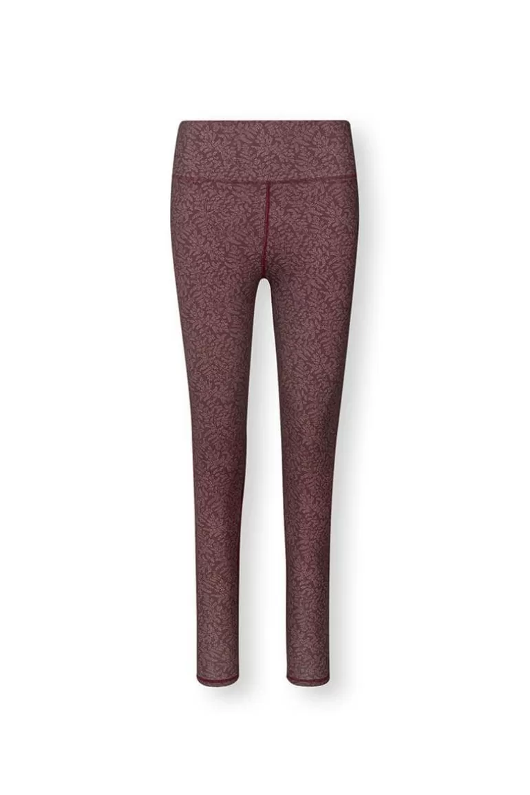 Sporthose<Pip Studio Lange Sporthose Leafy Dots Terra Rot