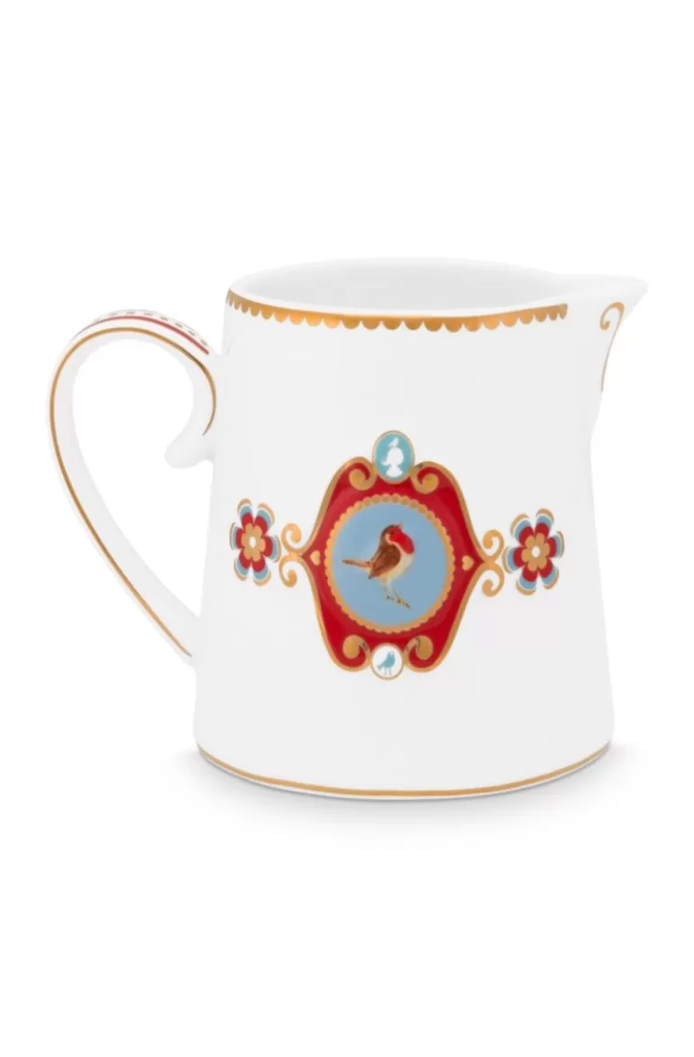 Milchkännchen<Pip Studio Love Birds Kanne Klein Weis