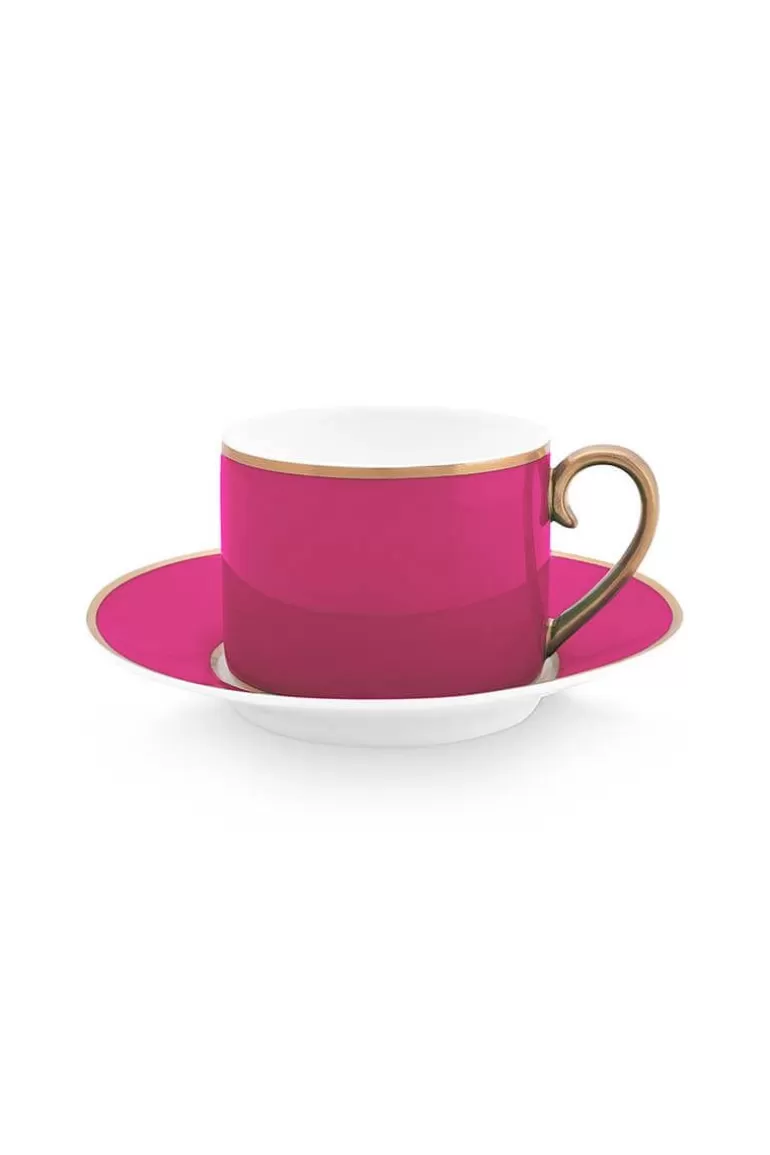 Tasse & Untertasse<Pip Studio Pip Chique Cappuccino Tasse & Untertasse Rosa