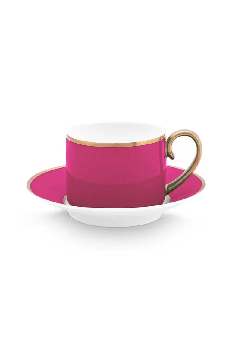 Tasse & Untertasse<Pip Studio Pip Chique Espresso Tasse & Untertasse Rosa