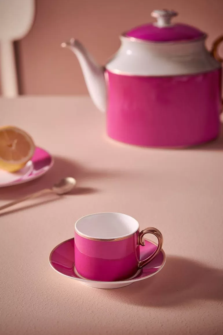 Tasse & Untertasse<Pip Studio Pip Chique Espresso Tasse & Untertasse Rosa