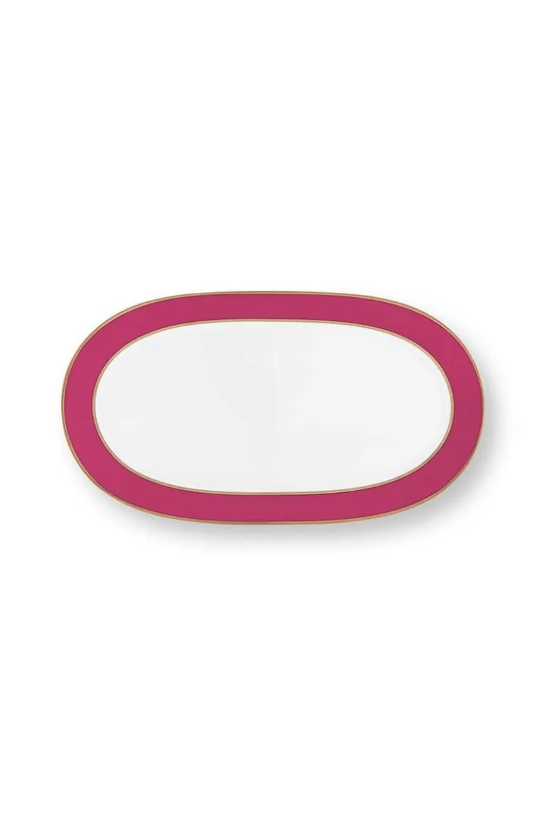 Tortenteller<Pip Studio Pip Chique Tortenteller Oval Rosa