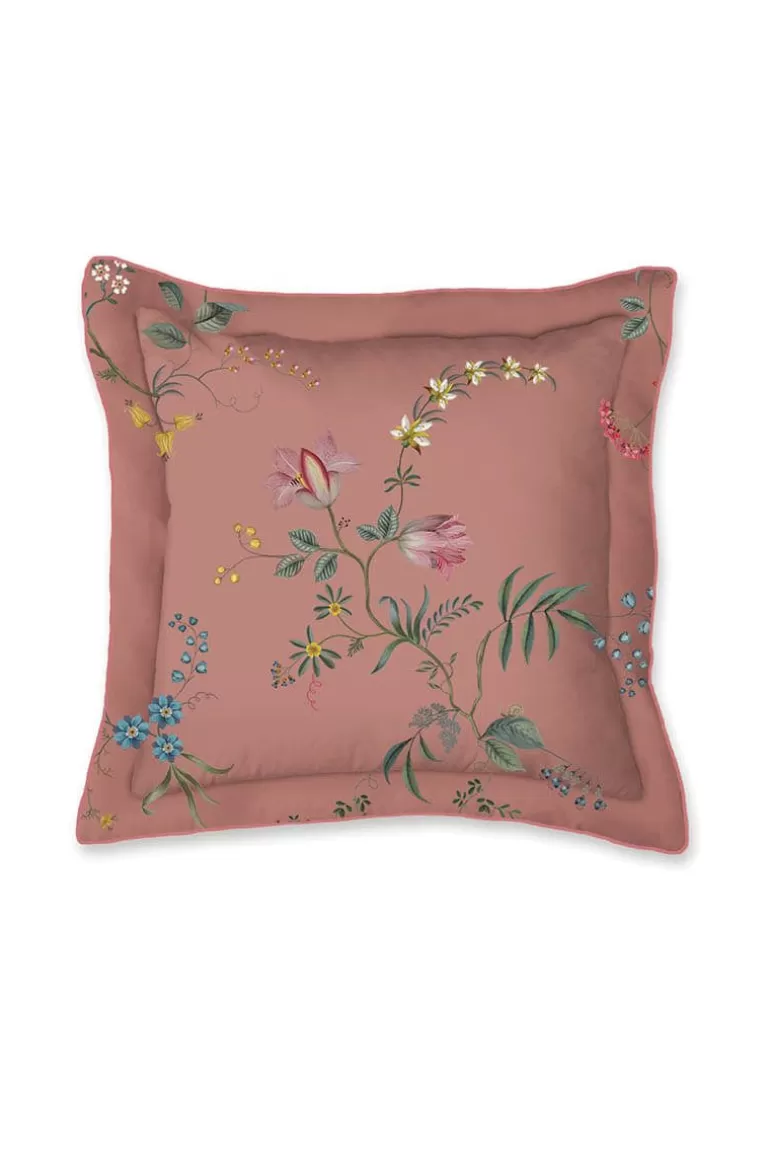 Bettkissen<Pip Studio Quadratisches Zierkissen Fleur Grandeur Rosa