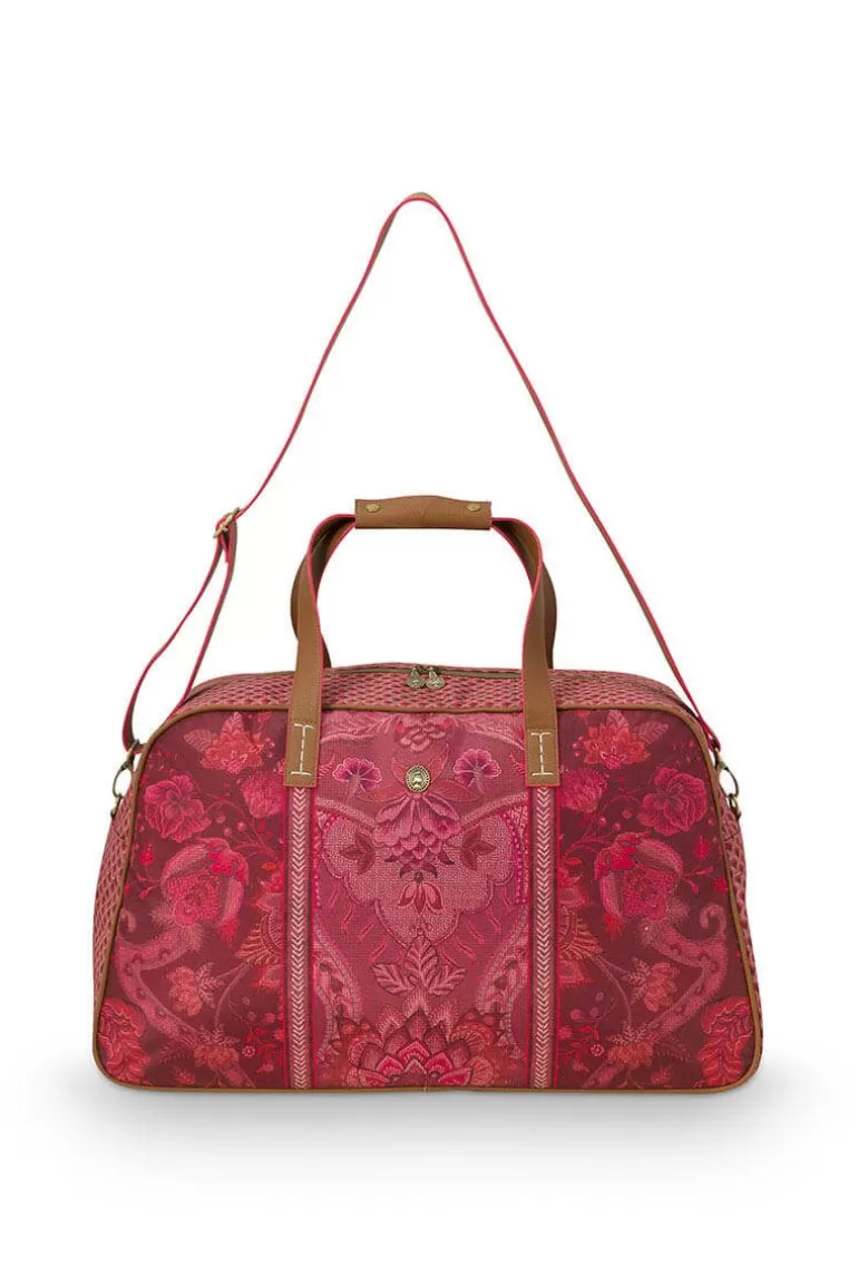 Wochenendtaschen<Pip Studio Reisetasche Medium Kyoto Festival Dunkel Rosa