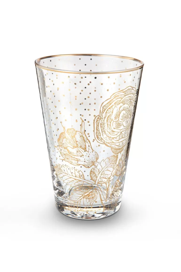 Wasserglas<Pip Studio Royal Longdrinkglas Golden Flower