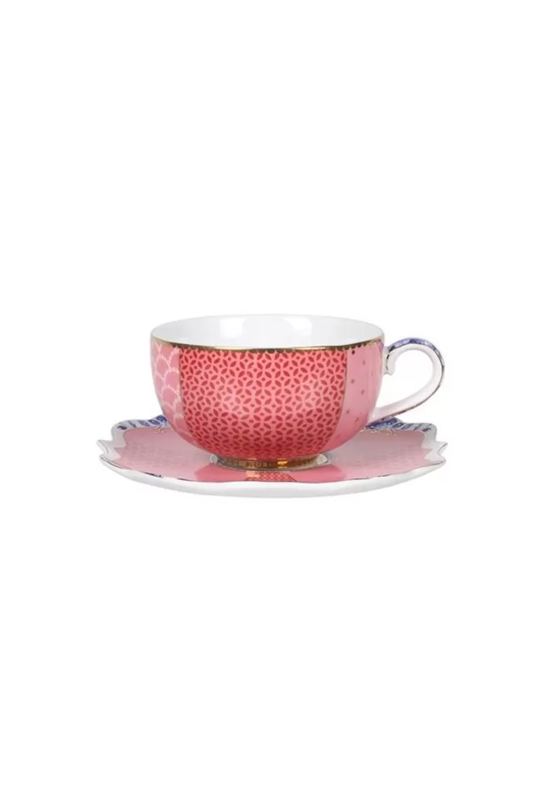 Espresso Tasse<Pip Studio Royal Multi Espressotasse & Untertasse Rosa