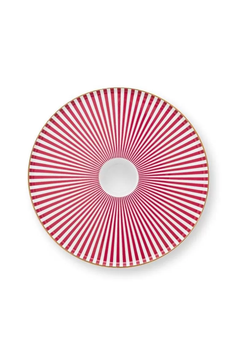 Kerzenhalter<Pip Studio Royal Stripes Kerze Schale 14Cm Rosa