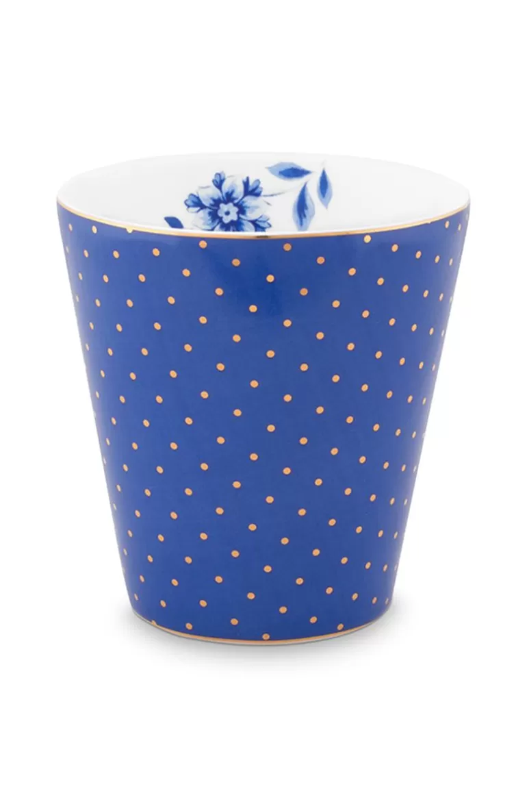 Kaffeetassen<Pip Studio Royal Stripes Tasse Dots Blau