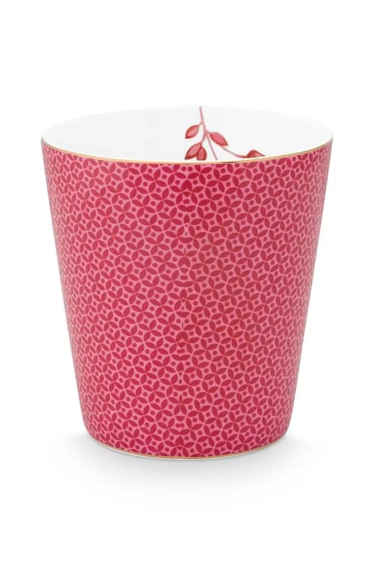 Kaffeetassen<Pip Studio Royal Stripes Tasse Fliesen Dunkel Rosa