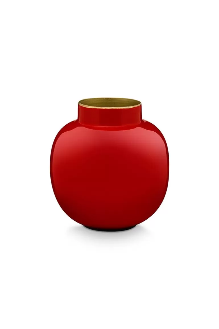 Sale Kleine Vasen<Pip Studio Runde Mini Vase 10 Cm Rot