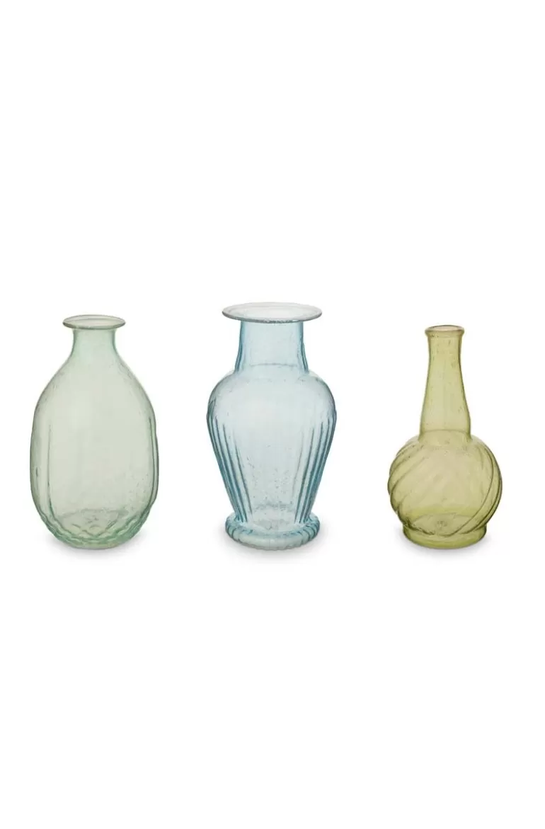 Sale Sets<Pip Studio Set/3 Vasen Glas M Grun