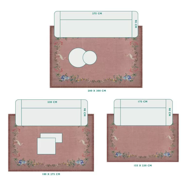 Rechteckige Teppiche<Pip Studio Teppich Jolie By Pip Vintage Rosa
